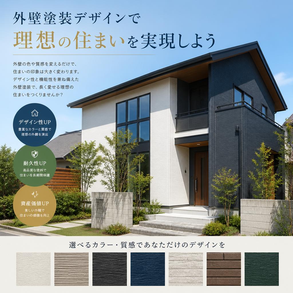 外壁塗装デザインで理想の住まいを実現しよう